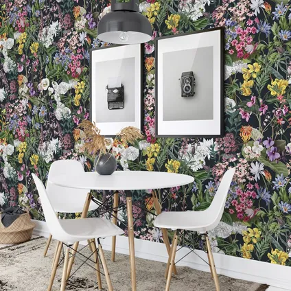 Papier Peint - Wallpapers4Beginners - Fleurs Botaniques - Papier vegan - 250x200cm, 5,5m2 3