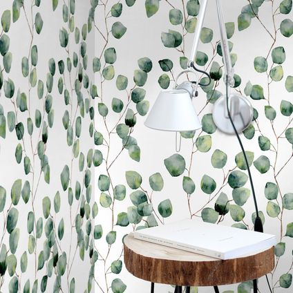 Papier Peint - Wallpapers4Beginners - Eucalyptus - Papier vegan - 250x200cm, 5,5m2