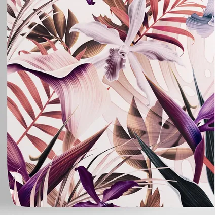 Papier Peint - Wallpapers4Beginners - Rose Exotique Tropical Hawaïen - Papier vegan - 250x200cm, 5,5m2 4