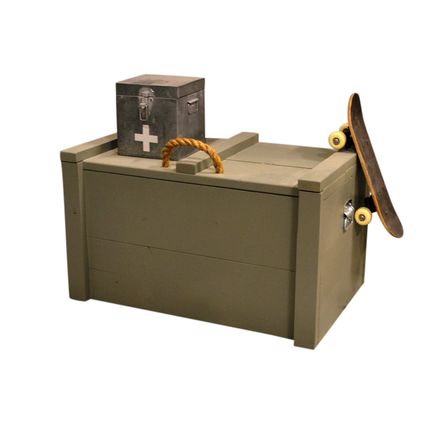 Wood4you - Speelgoedkist - Army hout 80Lx50Dx50H cm