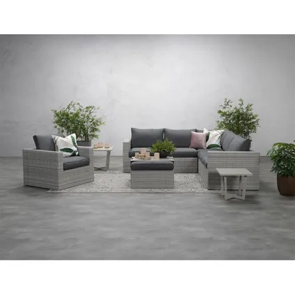 Garden Impressions Bruno fauteuil de jardin lounge - Gris clair 2
