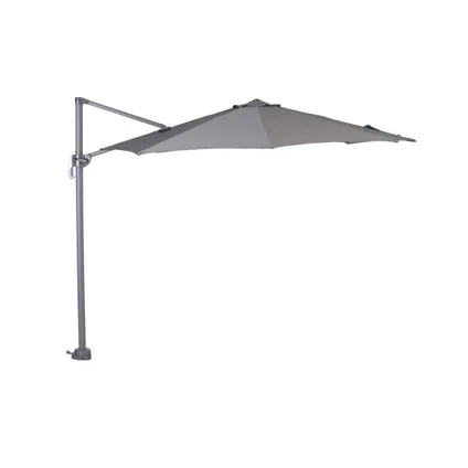 Garden Impressions parasol S Ø300 d. grijs/l. grijs +voet en hoes 2