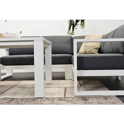 Garden impressions Plaza Table de salon de jardin 115x115xH68 cm - blanc 3