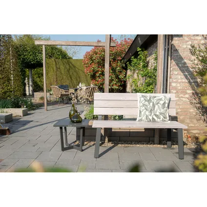 Garden Impressions Ellen banc de jardin - Gris foncé - look en teck gris 4