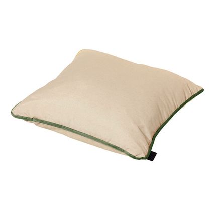 Madison Decorative Pillow Velvet -Panama - 45x45 - Piping vert de l'armée - Linn