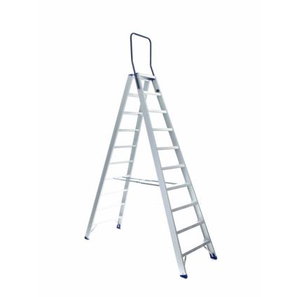 Eurostairs Professional Working Stairs - Escalier double ascendant - Industriel - 10 marches