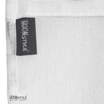Rideau voilage transparent avec ruban plissé - 140x270cm - Blanc - HOOMstyle 5