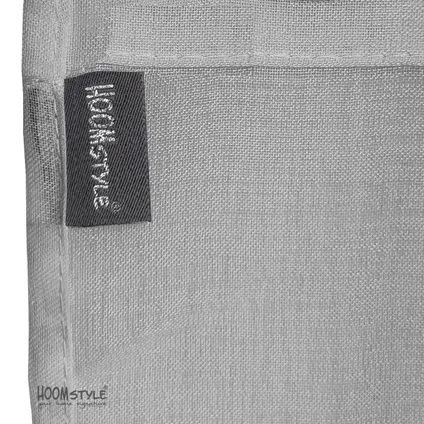 Rideau voilage transparent avec ruban plissé - 140x270cm - Gris - HOOMstyle 5