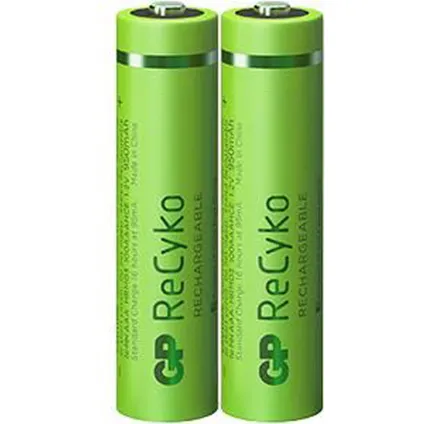 GP ReCyko Rechargeable AAA batterijen (950mAh) - 2 stuks