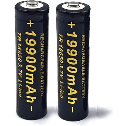 Oplaadbare LI-IOn 18650 batterijen 3,7V / 19900mAH - 2 stuks 2