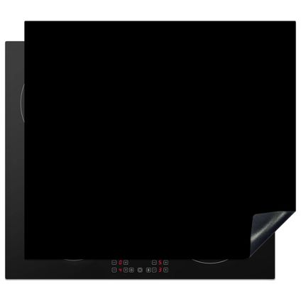 Inductie beschermer 60x52 cm Zwart - Donker - Effen - Kleur