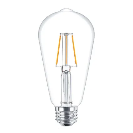 Philips Corepro LEDbulb E27 Edison Filament Helder 4W 470lm - 827 Zeer Warm Wit | Vervangt 40W 2