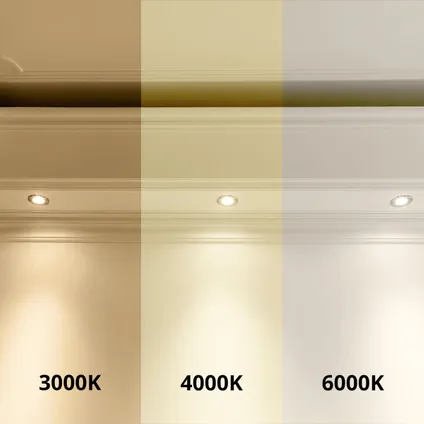 Noxion LED Downlight Ecowhite Wit 18W 1530lm 110D - 830 840 860 Afstembaar Wit | 217mm - Zaagmaat 5