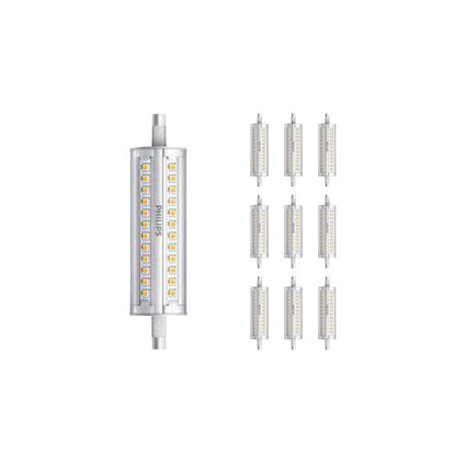 Voordeelpak 10x Philips Corepro LEDlineair R7s 118mm 14W 1600lm - 830 Warm Wit | Dimbaar - Vervangt