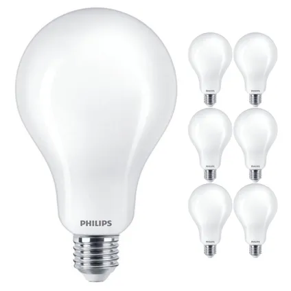 Voordeelpak 6x Philips Corepro LEDbulb E27 Peer Mat 23W 3452lm - 865 Daglicht | Vervangt 200W