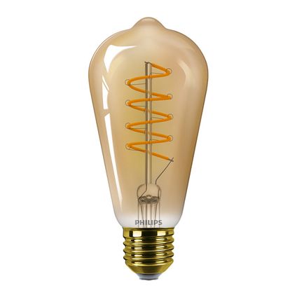 Philips MASTER Value LEDbulb E27 Edison Filament Goud 4W 250lm - 818 Zeer Warm Wit | Dimbaar -