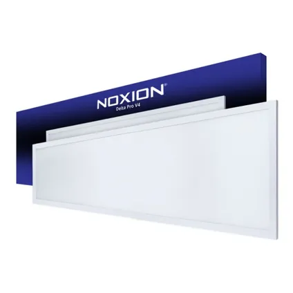 Noxion LED Paneel Delta Pro V4 Aluminium/Metaal Wit 29W 3700lm - 830 Warm Wit | 120x30cm - UGR < 19