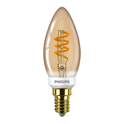Philips MASTER Value LEDcandle E14 Vintage Filament Goud 2.5W 136lm – 918 | Beste Kleurweergave - 2