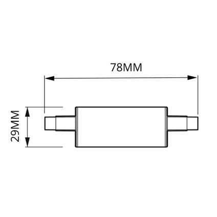 LED | Corepro LEDlineair R7s 78mm 7.5W 950lm - 830 Warm Wit | Vervangt 60W 3