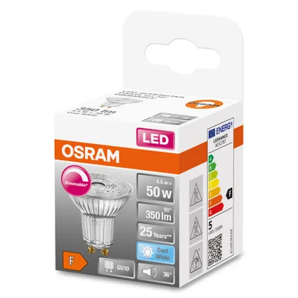 Osram Superstar LED GU10 Spot 4.5W 350lm - 940 Koel Wit | Dimbaar - Beste Kleurweergave 3