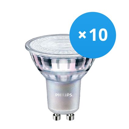 Voordeelpak 10x Philips MASTER Value LEDspot GU10 PAR16 3.7W 927 - Vervangt 35W