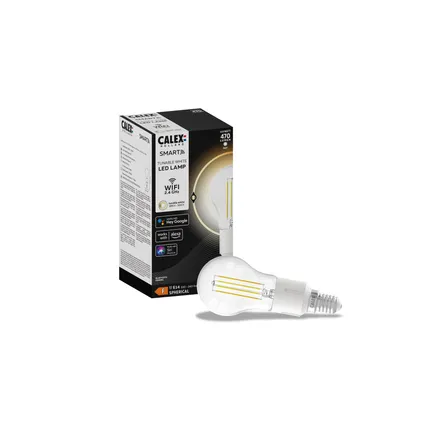 Calex Slimme Lamp - E14 - Filament - Warm Wit licht - 4.5W 4