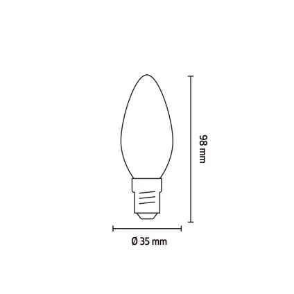 Calex Slimme LED Lamp - E14 - Wifi Lichtbron - RGB en Warm Wit - 4.9W 6