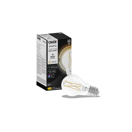 Calex Lampe LED Intelligente - E27 - Filament - A60 - Clair - Blanc Chaud - 7W 3