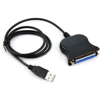 USB-A (m) naar 25-pins SUB-D (DB25) parallelle printerkabel