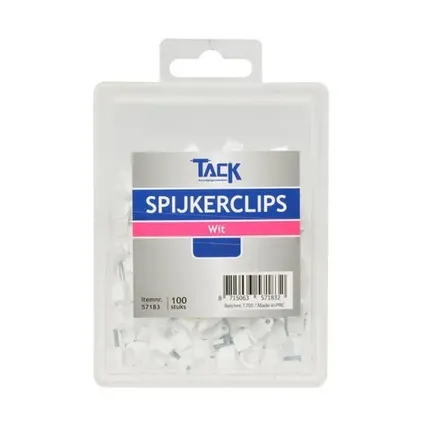 Clips de serrage pour clous Tack 16-19 mm - Transparent - 100 pi�ces 2