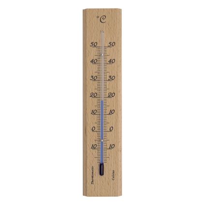 Intex muurthermometer bamboe 19cm