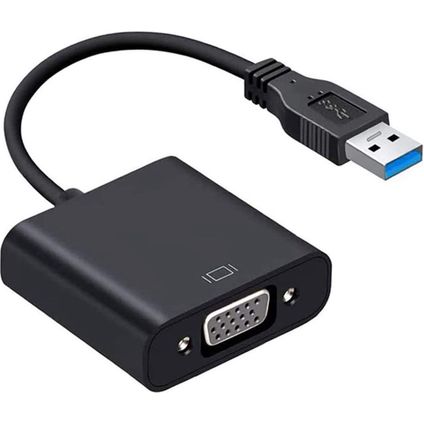 USB 3.0 A mâle vers VGA 1080P HD - carte vidéo externe - 0.20m - noir