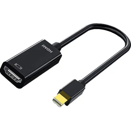 Mini DisplayPort naar HDMI Adapter 1080P - 0.25m - Zwart 2