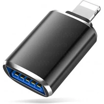 8-pin Lightning naar USB A OTG adapter - OTG-IOS2 - Zwart