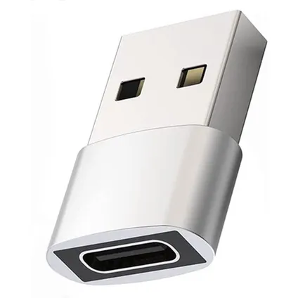 USB A naar USB C Adapter - OTG-USBC1 - Zilver 2