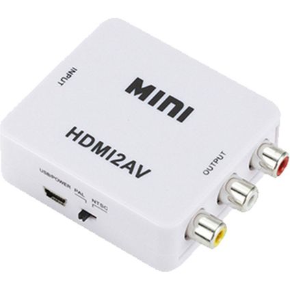 HDMI naar RCA converter 720p/1080p - Wit