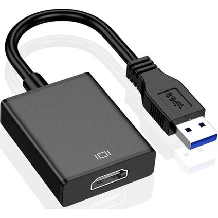 USB 3.0 A mâle vers HDMI 1.4 1080P HD - carte vidéo externe - 0,20m - noir
