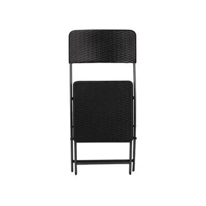 Perel Chaise pliante, 44.5 x 54 x 81cm, Noir, Acier 3