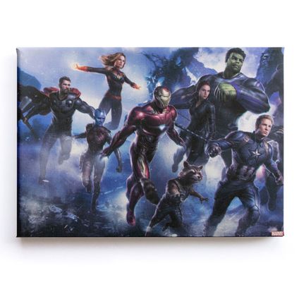 Toile imprimée Marvel Avengers, les héros 70 x 50cm Multicolore