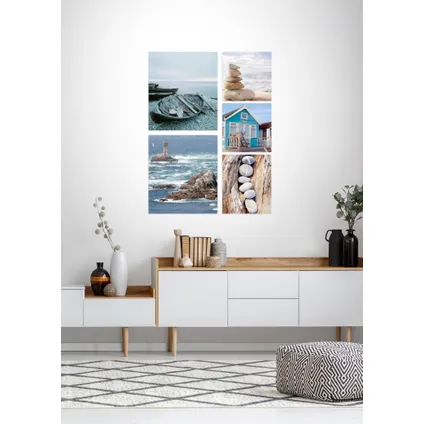 Strand - Canvas Set van 5 - 80x60 cm 3