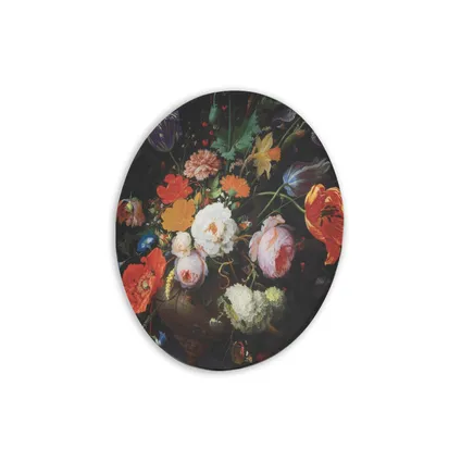 Toile Imprimée Ronde Fleurs Rijksmuseum 70 x 70cm Multicolore 3