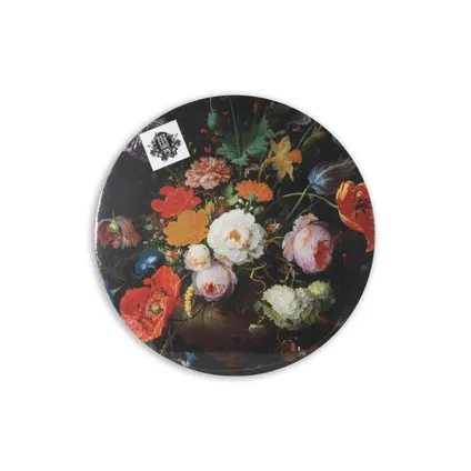 Toile Imprimée Ronde Fleurs Rijksmuseum 70 x 70cm Multicolore 5
