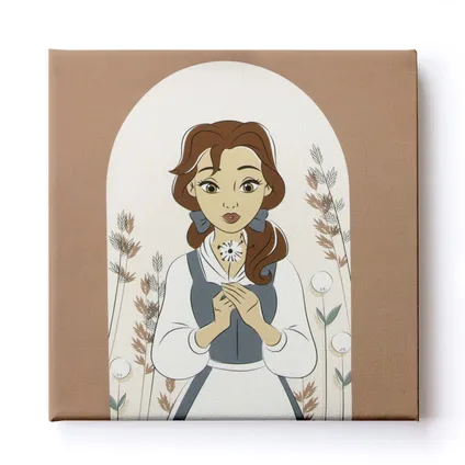 Disney Belle en het Beest | Canvas Set van 3 - 3x 30x30 cm 4