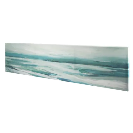 Canvas met MDF frame | Abstracte Kust | Grootschalige wanddecoratie | 30x120 cm 3