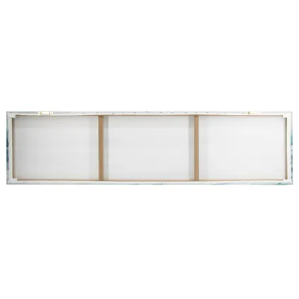 Canvas met MDF frame | Abstracte Kust | Grootschalige wanddecoratie | 30x120 cm 4