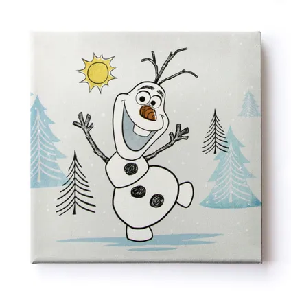 Frozen | Happy Olaf - Canvas Set van 3 - 3x 30x30 cm 5