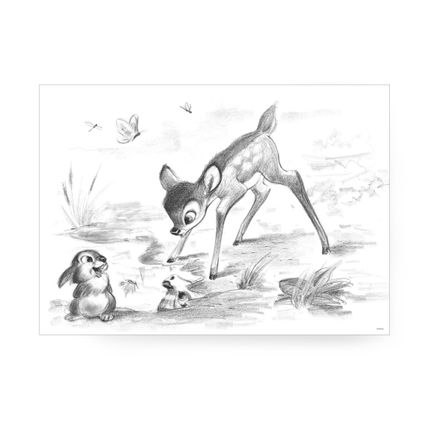 Bambi | Bambi & Stampertje - Canvas - 50x70 cm