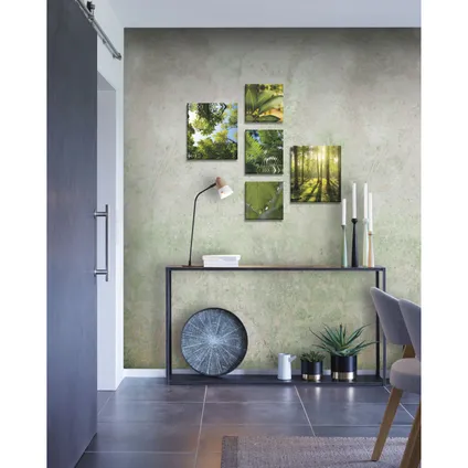 Groene Stilte - Canvas Set van 5 - 80x60 cm 2