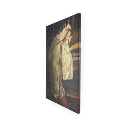 Meisje in Witte Kimono - Canvas - 100x70 cm 3