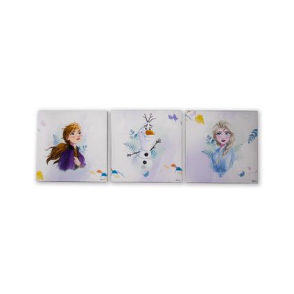 Set de 3 toiles imprimées La Reine Des Neiges 2 multicolore 30x90 cm
